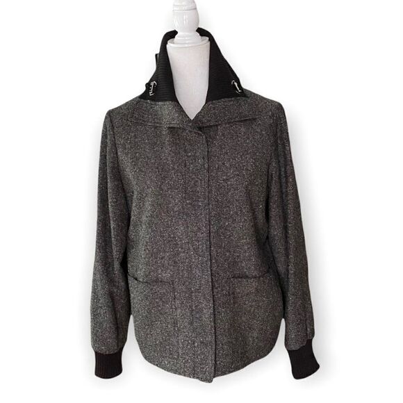 Jones New York Signature Black White Tweed Blazer SZ S - Picture 1 of 14